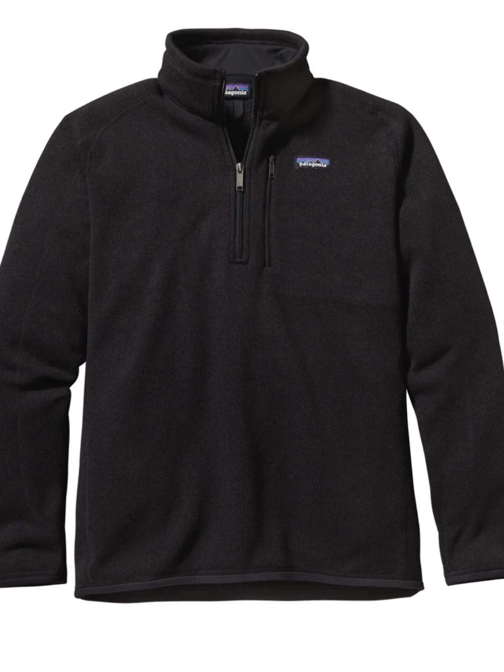 Patagonia Black Lightweight Quarter-Zip Fleece Pullover
